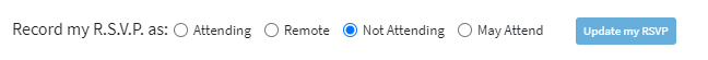Meeting RSVP choices